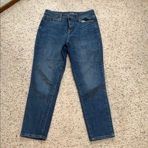 High rise straight jeans